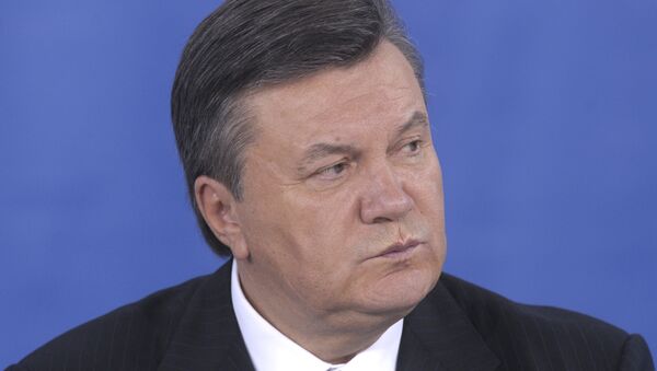 El presidente de Ucrania, Víctor Yanukóvich - Sputnik Mundo
