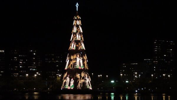 El monumental árbol de Navidad en Río de Janeiro (archivo) - Sputnik Mundo