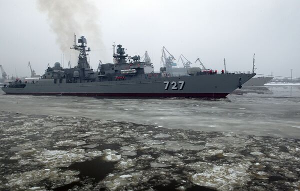 El patrullero “Yaroslav Mudri” de la Flota rusa del Báltico zarpa para cumplir misiones en el Atlántico y Mar Mediterráneo - Sputnik Mundo