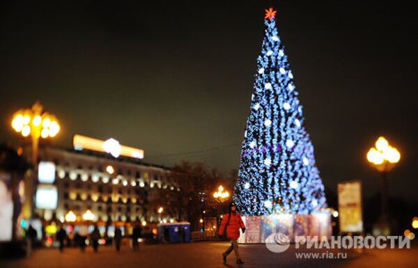 El centro de Moscú de cara al Año Nuevo - Sputnik Mundo