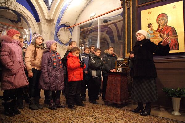 Programa navideño en el Monasterio de la Nueva Jerusalén - Sputnik Mundo
