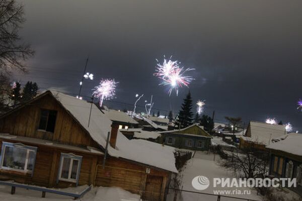 Festejo de Año Nuevo en Rusia - Sputnik Mundo