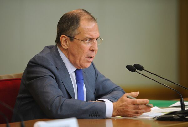 El ministro de Exteriores de Rusia Serguei Lavrov - Sputnik Mundo