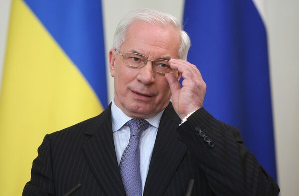 El primer ministro ucraniano, Mikola Azarov - Sputnik Mundo