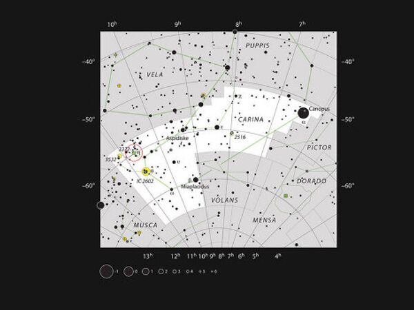 La Nebulosa de Carina se presenta en infrarrojo - Sputnik Mundo
