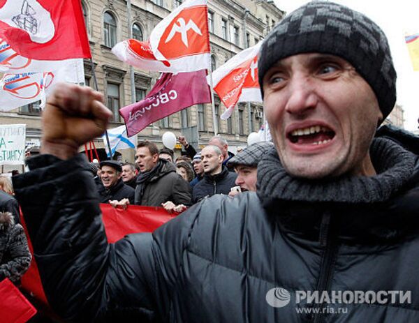 Manifestación “Por las elecciones honestas” en San Petersburgo - Sputnik Mundo