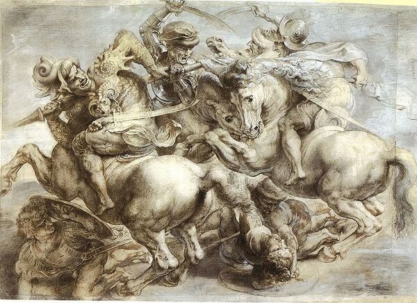 La batalla de Anghiari (copia de Rubens) - Sputnik Mundo