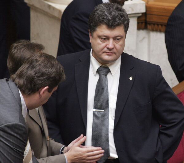 El flamante ministro ucraniano de Desarrollo Económico y Comercio Piotr Poroshenko - Sputnik Mundo
