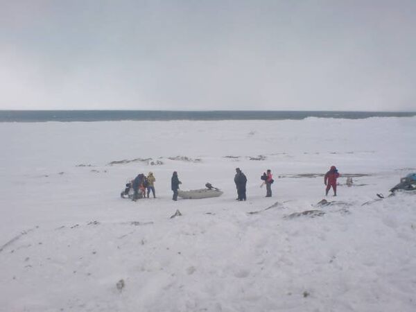 Rescatados 675 pescadores rusos atrapados en una placa de hielo cerca de la isla de Sajalín - Sputnik Mundo