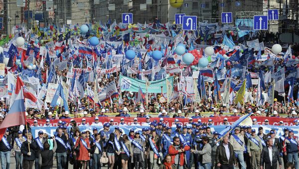 Manifestación del Primero de Mayo en Moscú - Sputnik Mundo