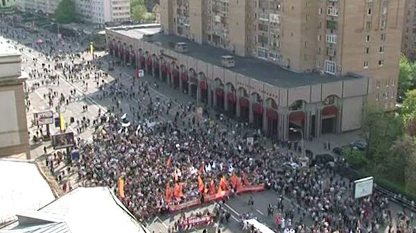 La “Marcha de los millones” por la calle Bolshaya Yakimanka en Moscú - Sputnik Mundo