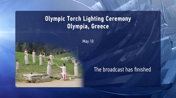 Transmisión en directo de ceremonia de encendido de antorcha olímpica concluida - Sputnik Mundo