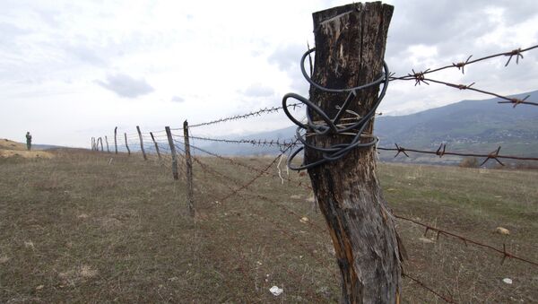 Разграничительная линия зоны действия миротворческих сил между Южной Осетией и Грузией - Sputnik Mundo