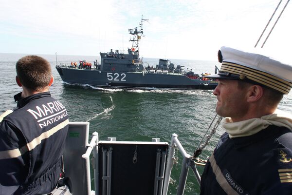 Российско-французские военно-морские учения в Балтийском море - Sputnik Mundo