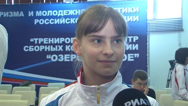 Gimnastas entrenan para formar parte de la selección olímpica de Rusia - Sputnik Mundo