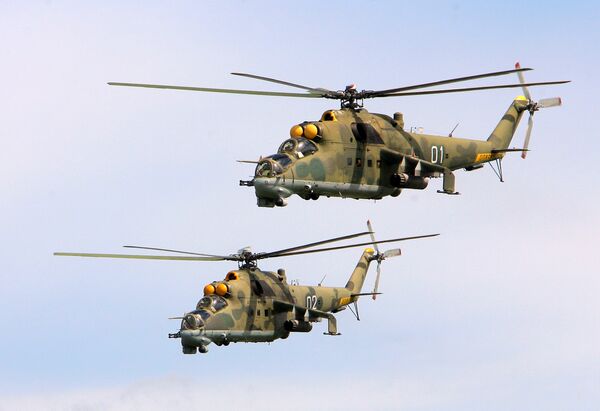 Helicópteros Mi-24. Archivo - Sputnik Mundo