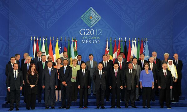La cumbre del Grupo de los Veinte en Los Cabos (México). - Sputnik Mundo