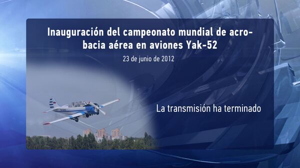 EN VIVO: Inauguración del campeonato mundial de acrobacia aérea en aviones Yak-52 - Sputnik Mundo
