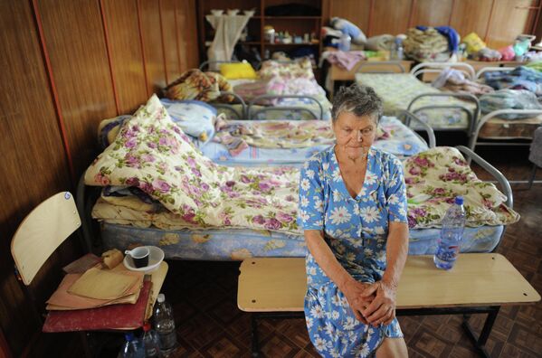 Habitantes de Krimsk que quedaron sin techo por inundación - Sputnik Mundo