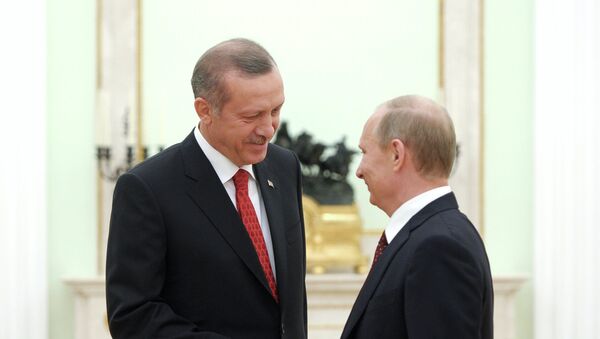 Presidente de Turquía, Recep Tayyip Erdogan y presidente de Rusia, Vladímir Putin - Sputnik Mundo