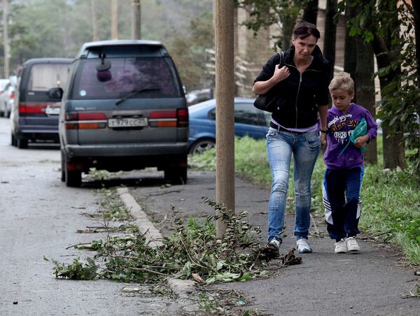 Consecuencias del tifón Bolaven en el Lejano Oriente ruso - Sputnik Mundo
