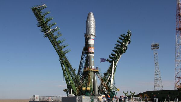 Сohete Soyuz 2.1a en el cosmódromo de Baikonur (archivo) - Sputnik Mundo