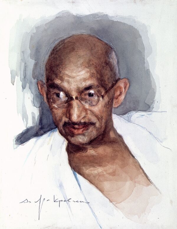 Mahatma Gandhi, gran activista político hindú - Sputnik Mundo