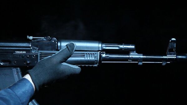Fusil de asalto Kalashnikov supera pruebas bajo la lluvia y con arena - Sputnik Mundo