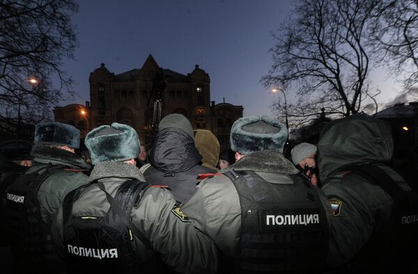 Manifestación no autorizada en Moscú - Sputnik Mundo