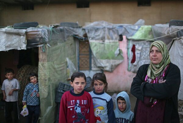 Refugiados sirios en el Líbano (archivo) - Sputnik Mundo