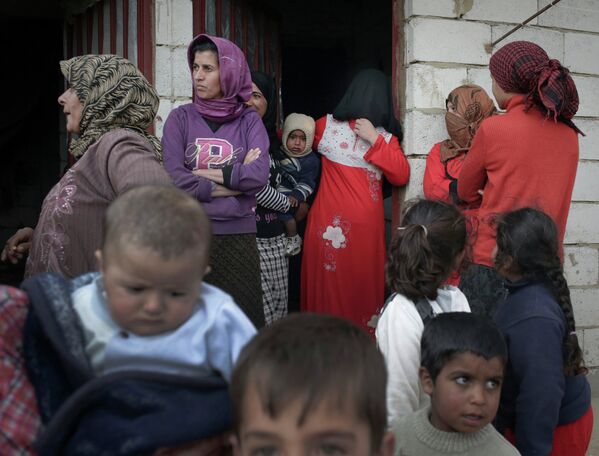 Сирийские беженцы в долине Бекаа в Ливане - Sputnik Mundo
