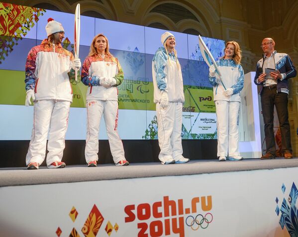 La antorcha de los Juegos Olímpicos de invierno Sochi 2014 - Sputnik Mundo