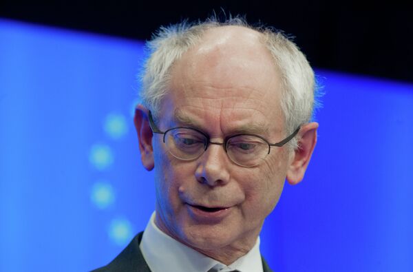 El presidente del Consejo Europeo Herman Van Rompuy - Sputnik Mundo