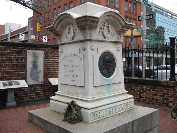 Monumento del escritor Edgar Allan Poe en Baltimore - Sputnik Mundo
