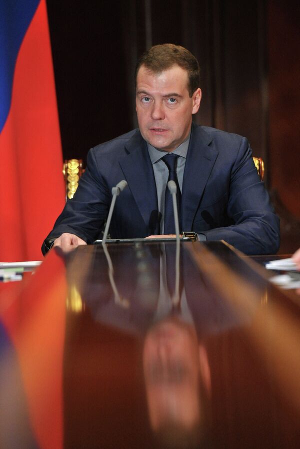 El primer ministro ruso Dmitri Medvédev - Sputnik Mundo