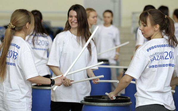 Ensayo de la Ceremonia de Apertura de los Juegos Universitarios 2013 en Kazán - Sputnik Mundo