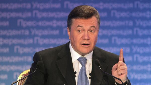 El presidente de Ucrania Víctor Yanukóvich - Sputnik Mundo