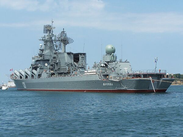Crucero lanzamisiles ruso Moskva - Sputnik Mundo