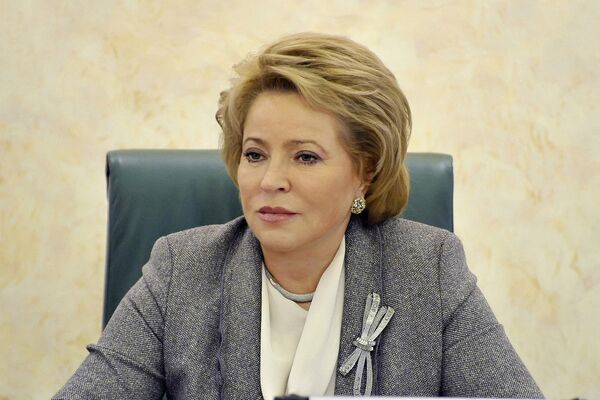 Presidenta del Consejo de la Federación de Rusia (Senado), Valentina Matvienko - Sputnik Mundo