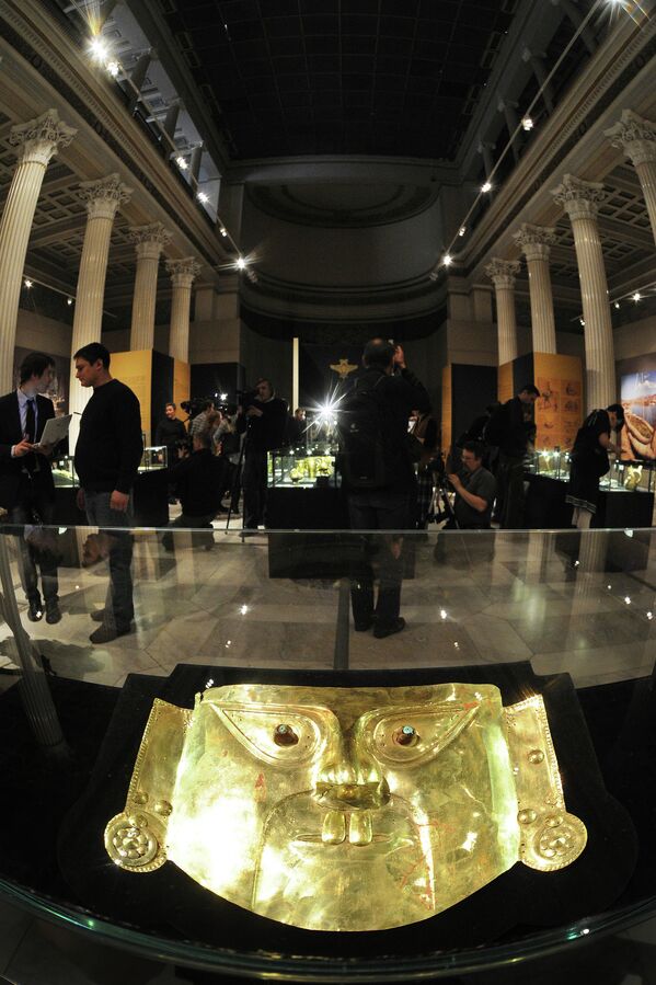 El oro de los incas llega a Moscú - Sputnik Mundo