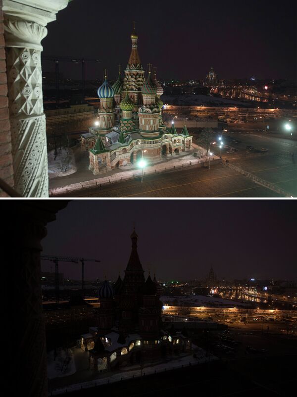 Moscú sin luz durante la Hora del Planeta - Sputnik Mundo