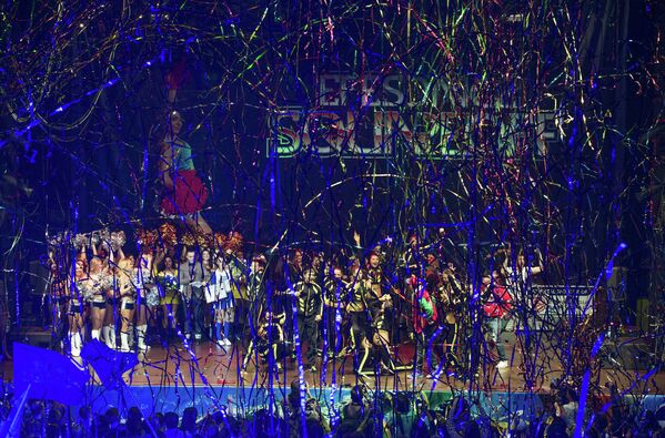 Concurso de cheerleaders de la Euroliga de baloncesto en Moscú - Sputnik Mundo