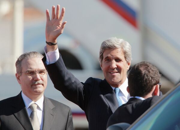 Kerry: Washington espera acordar con Moscú la postura hacia la crisis en Siria - Sputnik Mundo