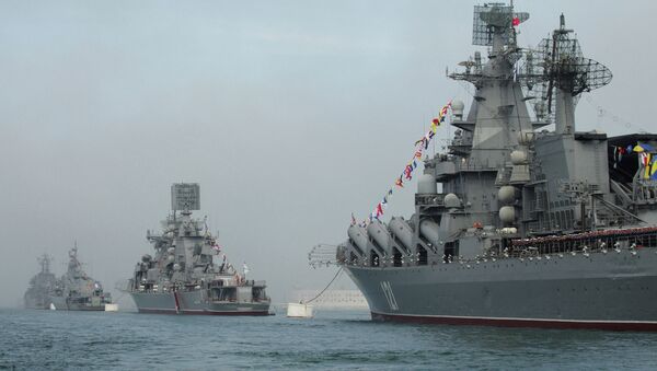 Buques de la Flota rusa del Pacífico entran en el mar Mediterráneo - Sputnik Mundo