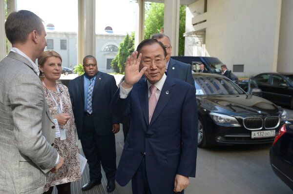 La visita del Secretario General de la ONU a RIA Novosti - Sputnik Mundo