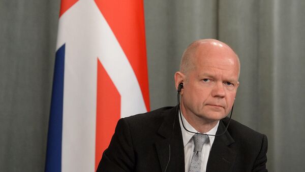 El ministro británico de Relaciones Exteriores, William Hague - Sputnik Mundo