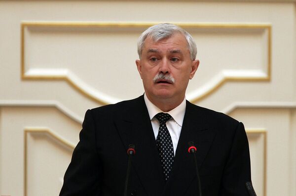 Gobernador de San Petersburgo, Gueorgui Poltavchenko - Sputnik Mundo
