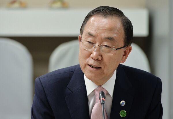 El secretario general de la ONU, Ban Ki-moon - Sputnik Mundo
