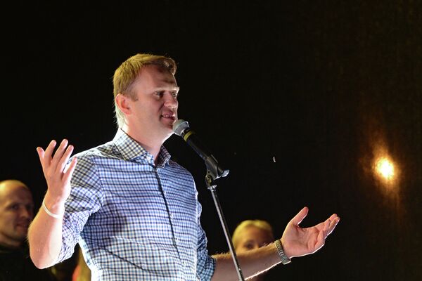 El bloguero opositor Alexéi Navalni que participó el domingo pasado en los comicios del alcalde de Moscú - Sputnik Mundo