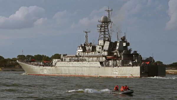 El buque de desembarco Azov reforzará la escuadrilla rusa en el Mediterráneo - Sputnik Mundo